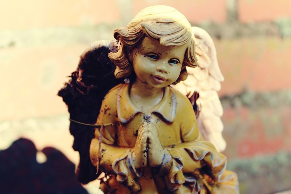 attractive beautiful angel statue