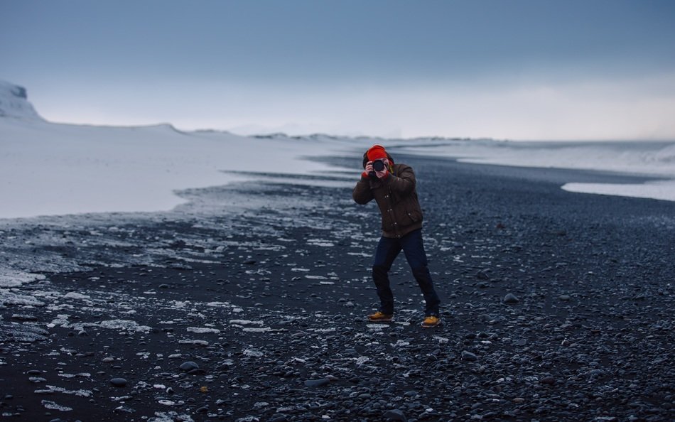 Photographer in Antarctica