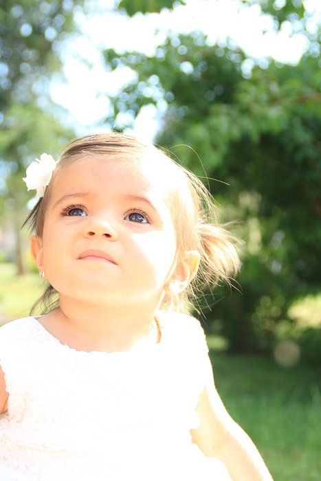 Girl on the baptism