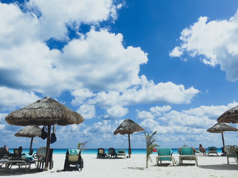 incredibly beautiful sand umbrellas