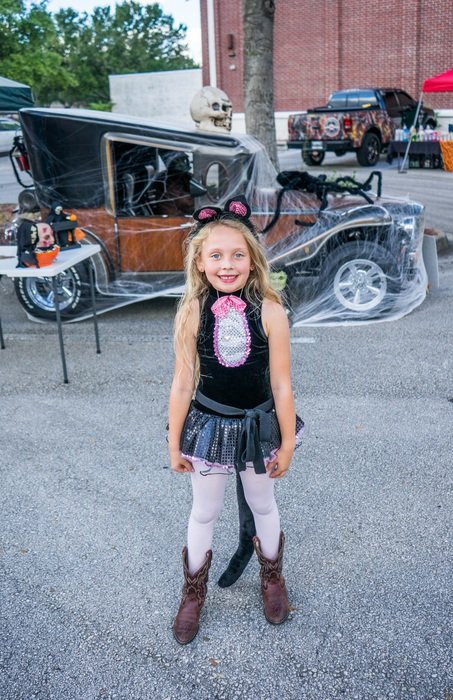 girl in costume of a cat