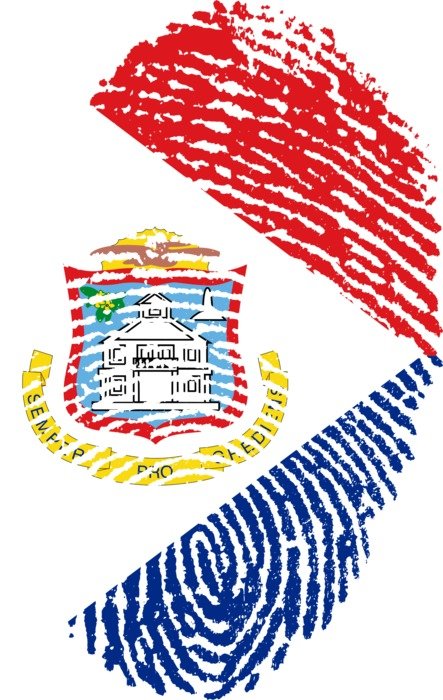 flag of Sint Maarten, fingerprint