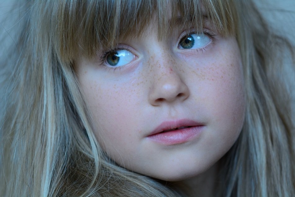 little girl portrait closeup