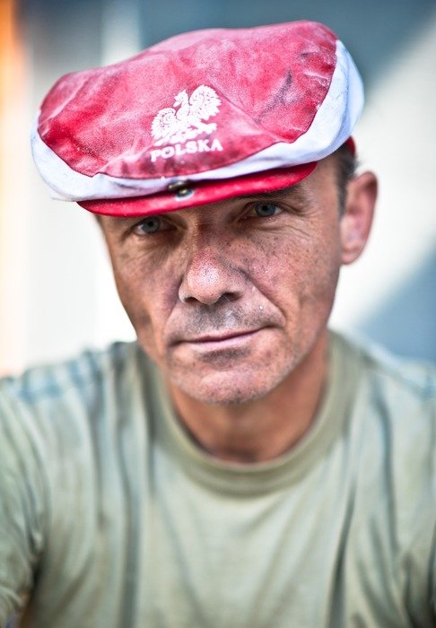 man in hat in poland