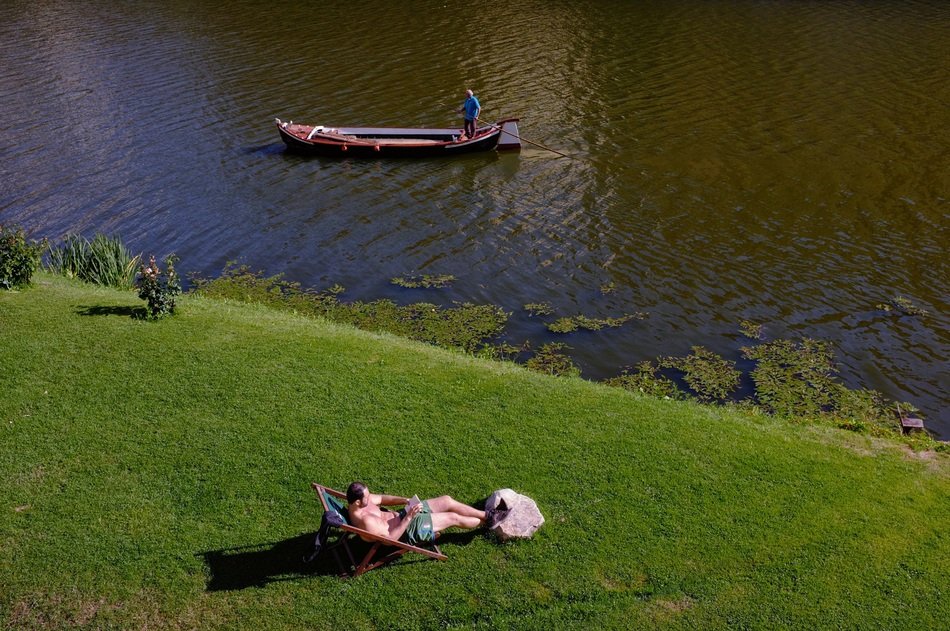 summer vacation near the lake