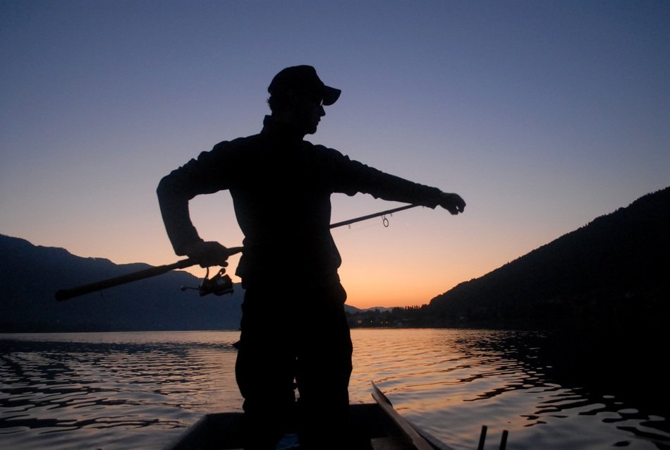 fisher at the dusk