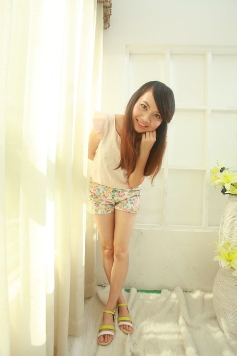 photo of cute asian model woman