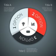 Modern vector info graphic for business project N194