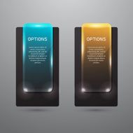 Modern black infographics banner N6