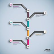 Timeline infographic design template N10