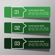 Modern design template from paper