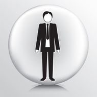 Round Icon With Businessman