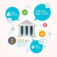 Bank and Finance infographic template N2
