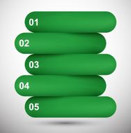 Infographics green paper design