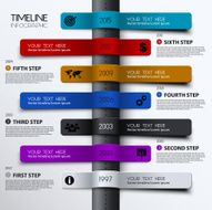 Vector timeline infographic Modern simple design N3