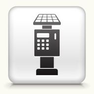 Square Button with Parking Ticket Payment Machine