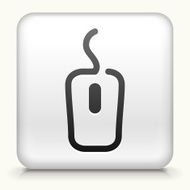 Square Button with Computer Mouse interface icon N3