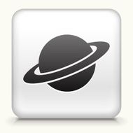 Square Button with Saturn interface icon