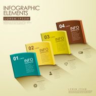 3d cambered surface solid infographics