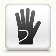 Square Button with Golf Gloves