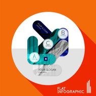 Geometric infographic in trendy flat style N161