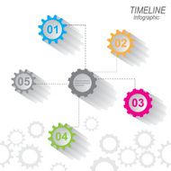 Modern time line design template N41