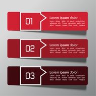 Modern design template from paper N2