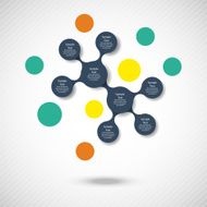 metaball colorful round diagram infographics N120