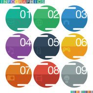 Abstract infographics flat design N24