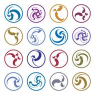 Infinite loop arrows vector abstract symbols