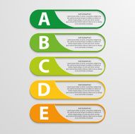 Colorful infographic design on the grey background