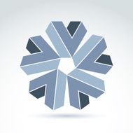Abstract symbol vector graphic design element icon N7
