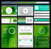 Ui flat web and mobile element N3