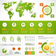 Energy infographics layout template