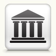 Square Button with Building and Columns N2