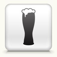 Square Button with Beer Glass