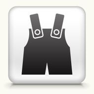 Square Button with Baby Overalls