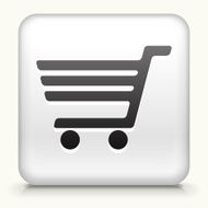Square Button with Shopping Cart N2