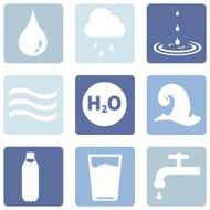 Vector Set of Water Icons N12