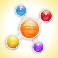 metaball bubble infographic