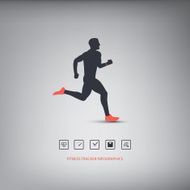 Fitness tracker or smart watch wearable technology infographics with set N2