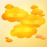Clouds on abstract background