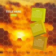 Hexagon Abstract Background With Text Boxes