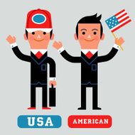 InfoGraphic USA Business man N2
