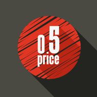 Trend flat discount badge