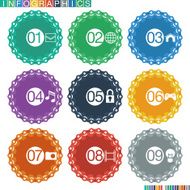 Abstract infographics flat design N25