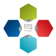 Four step banner design chart infographic