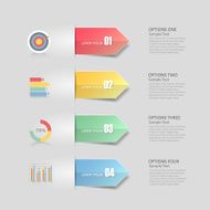 Design Infographic 4 steps template for bussiness concept