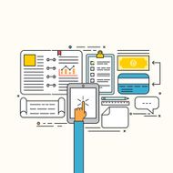 Vector modern flat design of business strategic