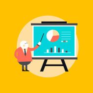 marketing campaign statistics concept